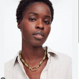 Madewell Semiprecious Beaded Carabiner Choker Necklace